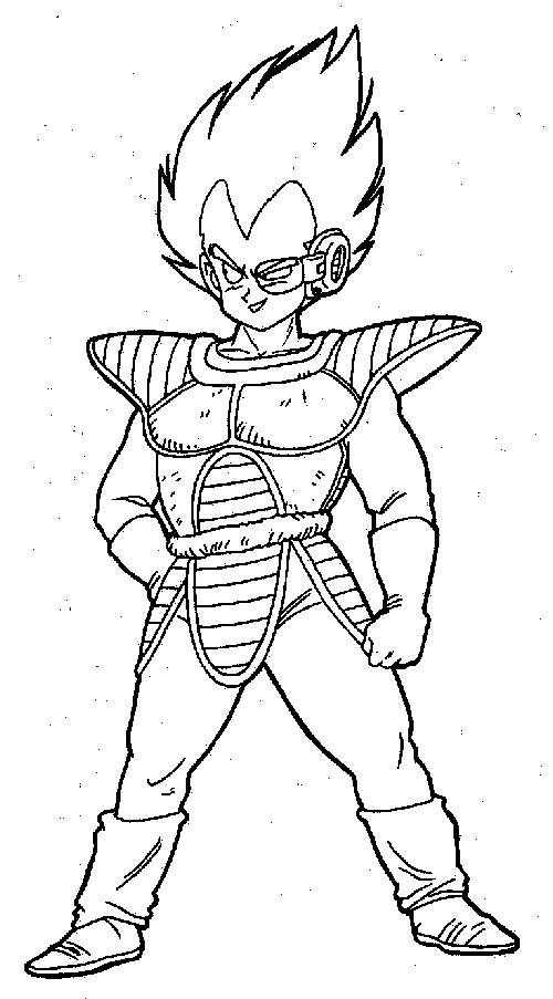 500x903 Dragon Ball Z Coloring Pages For Kids