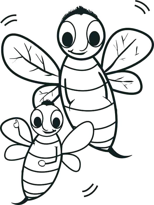 527x700 Bumble Bee Coloring Pages Bees Coloring Pages Free Printable
