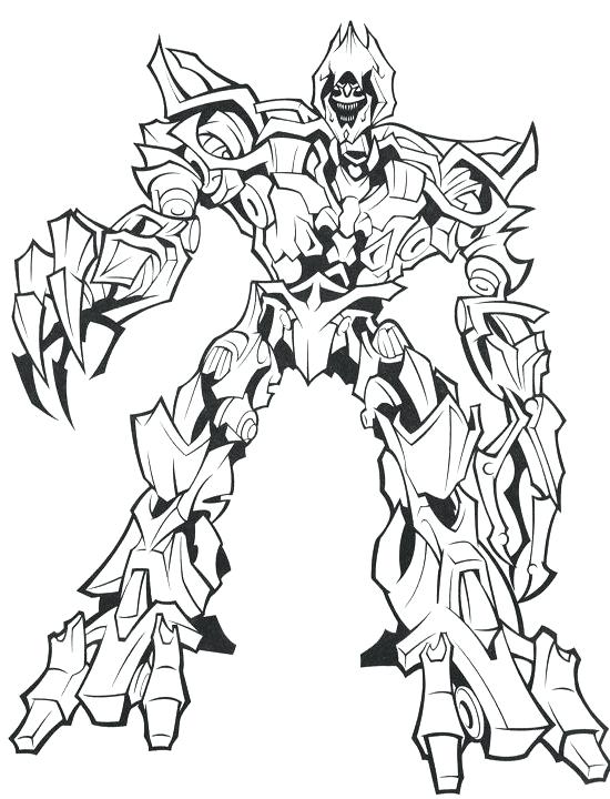 Bumblebee Transformer Coloring Pages Printable