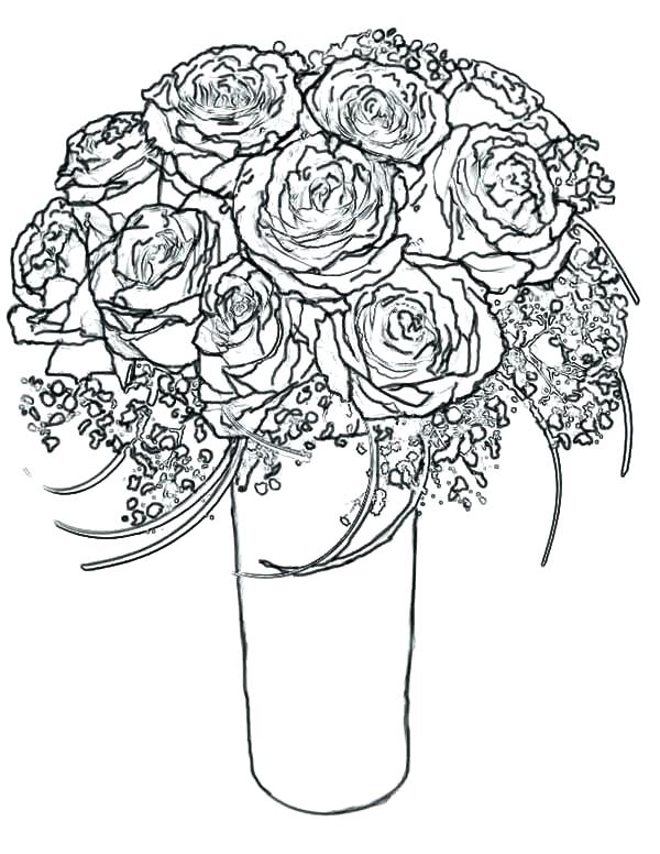 600x776 Roses Coloring Page Coloring Pages Roses And Hearts Beautiful
