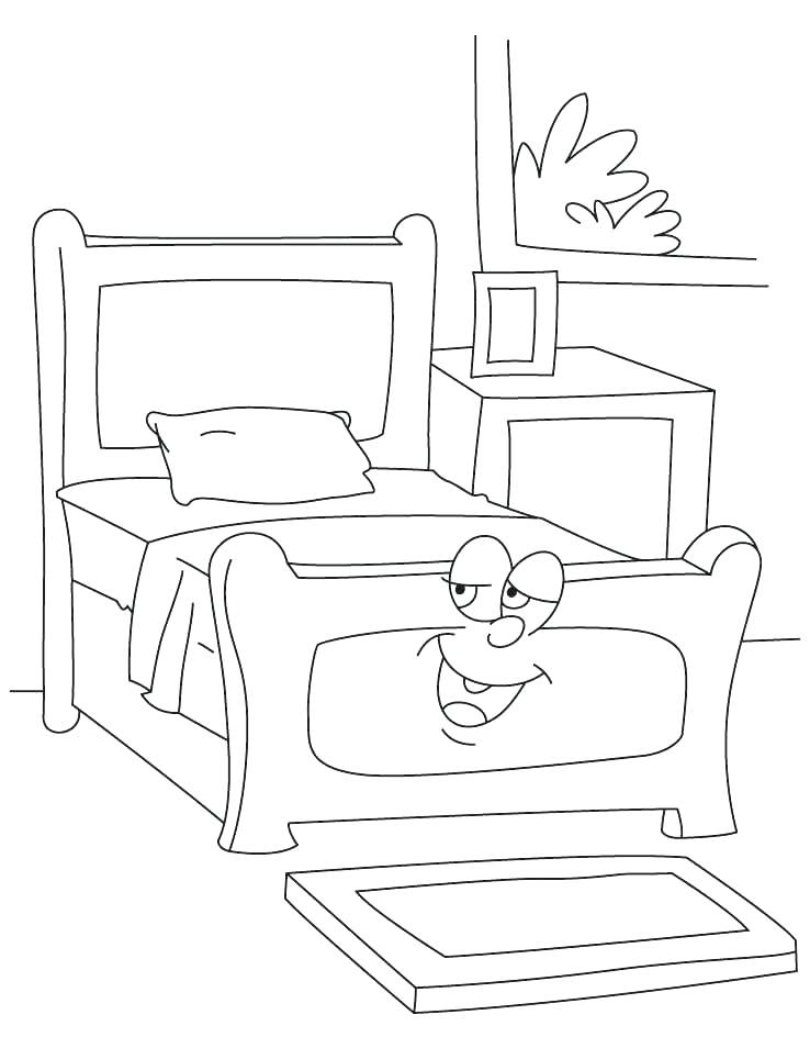 738x954 Bed Coloring Pages Bed Coloring Sheet Vintage Bed Coloring Pages