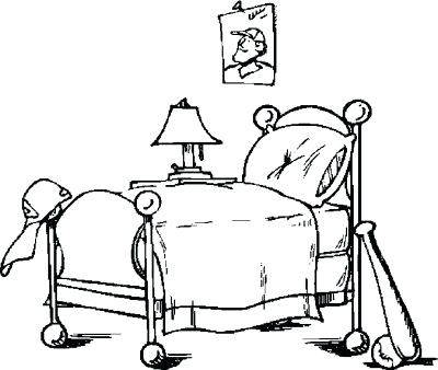 400x338 Bedroom Coloring Pages Bedroom Coloring Pages Bed Coloring Pages