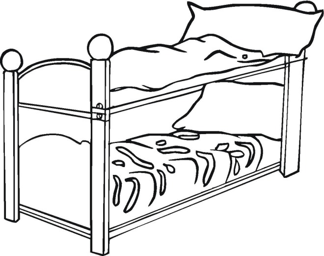 660x521 Bunk Bed Coloring Pages Bunkbeds