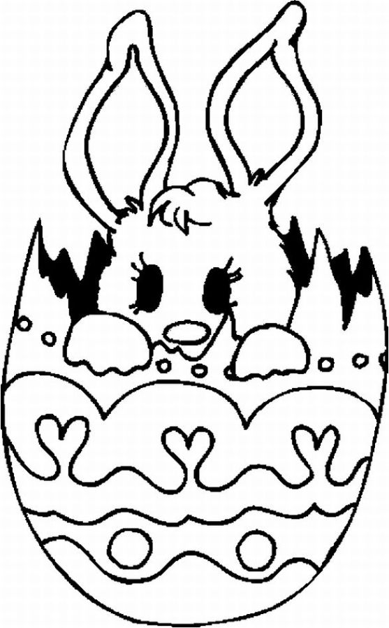 557x898 Cute Easter Bunny Coloring Pages