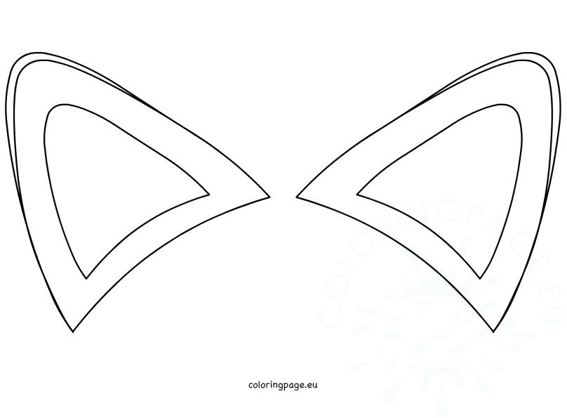 808x595 Ears Coloring Page Ear Coloring Page With Ideas Ear Coloring Sheet