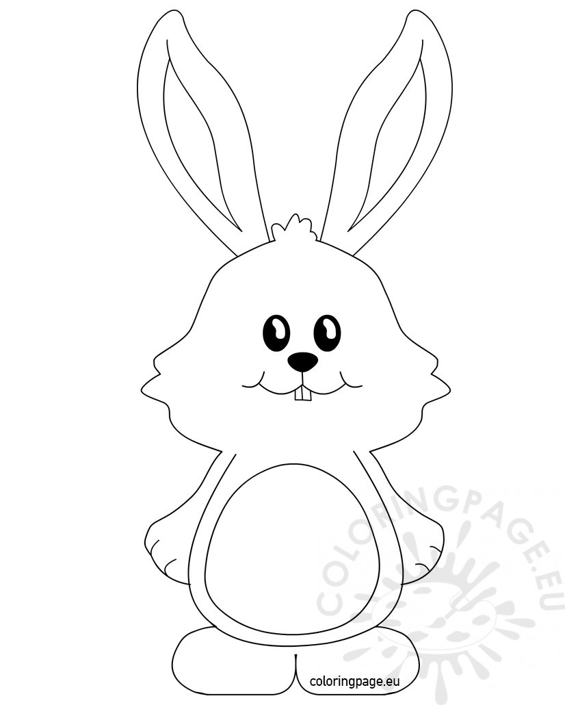 826x1030 Bunny Ears Coloring Page