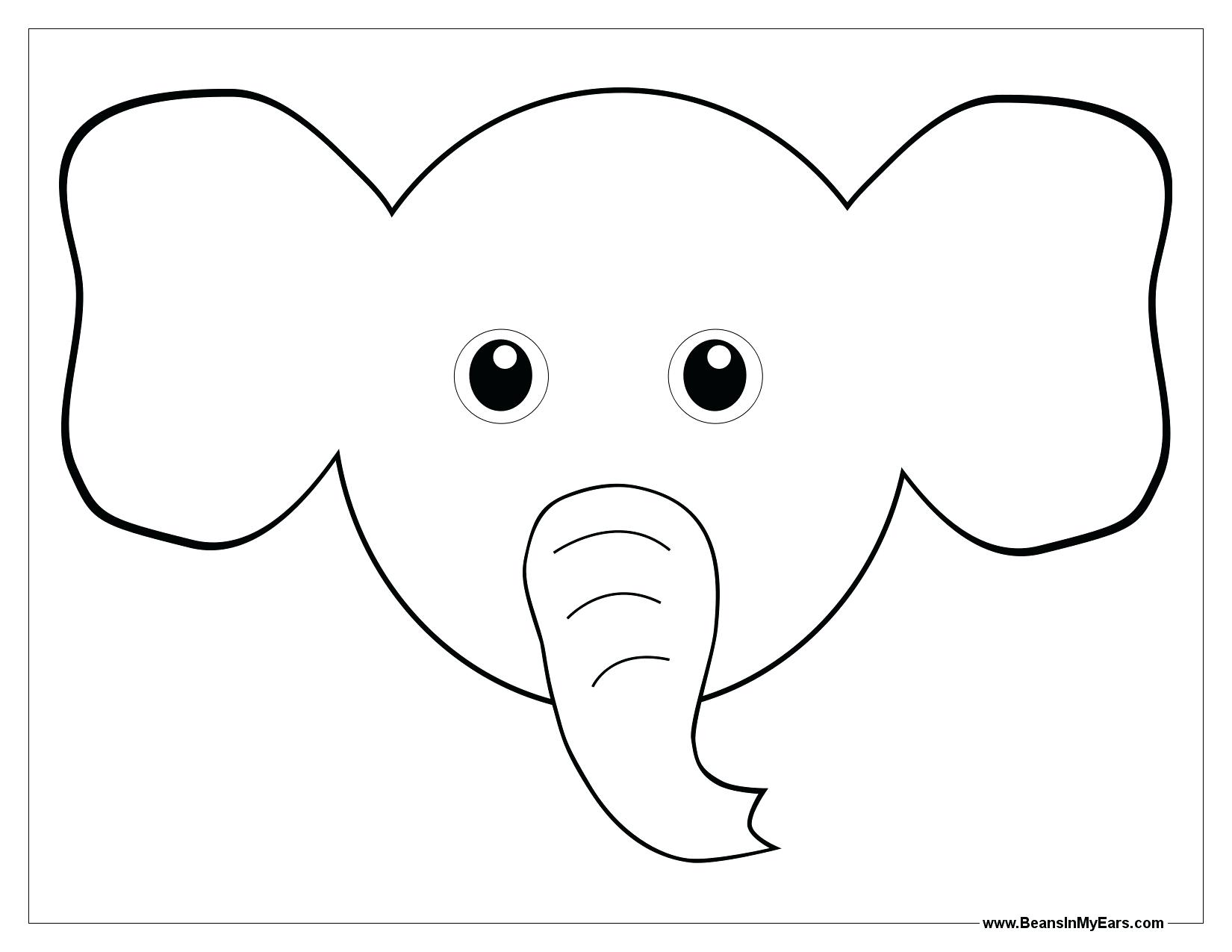 1650x1275 Bunny Ears Coloring Page 3