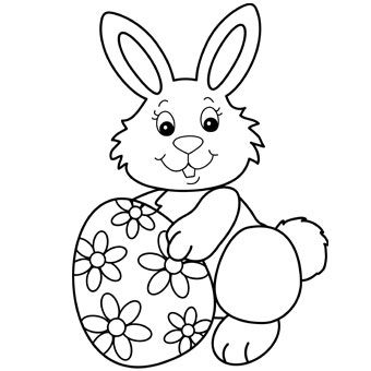340x340 Easter Bunny With Egg Pergamano