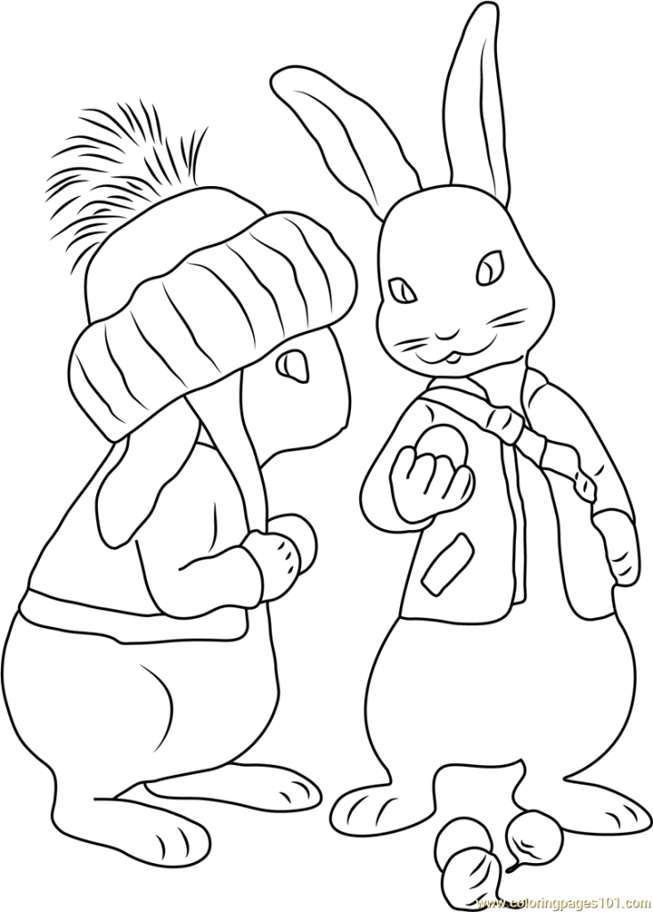 733x1024 Free Printable Peter Rabbit Coloring Pages