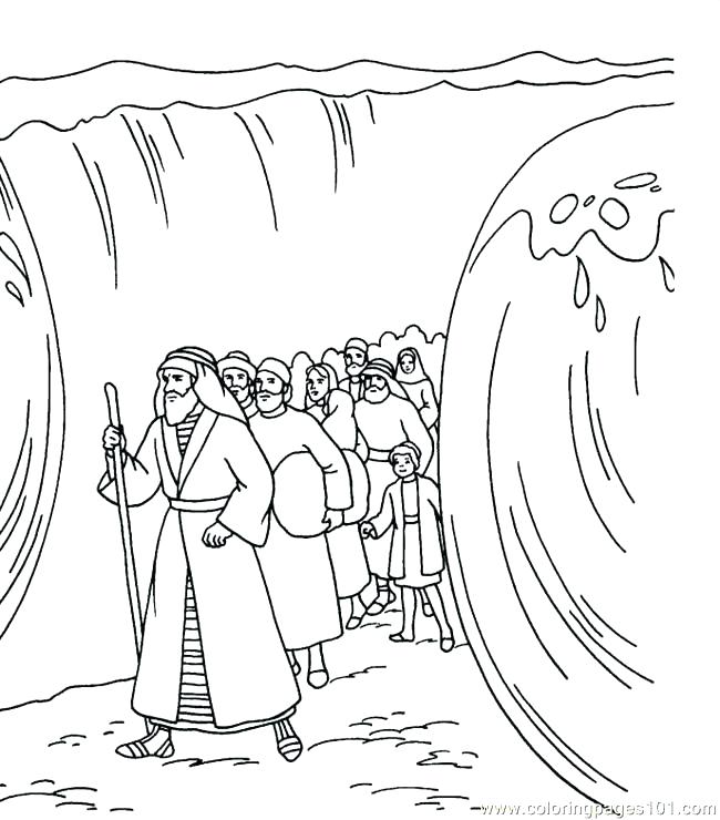 650x740 Burning Bush Coloring Page