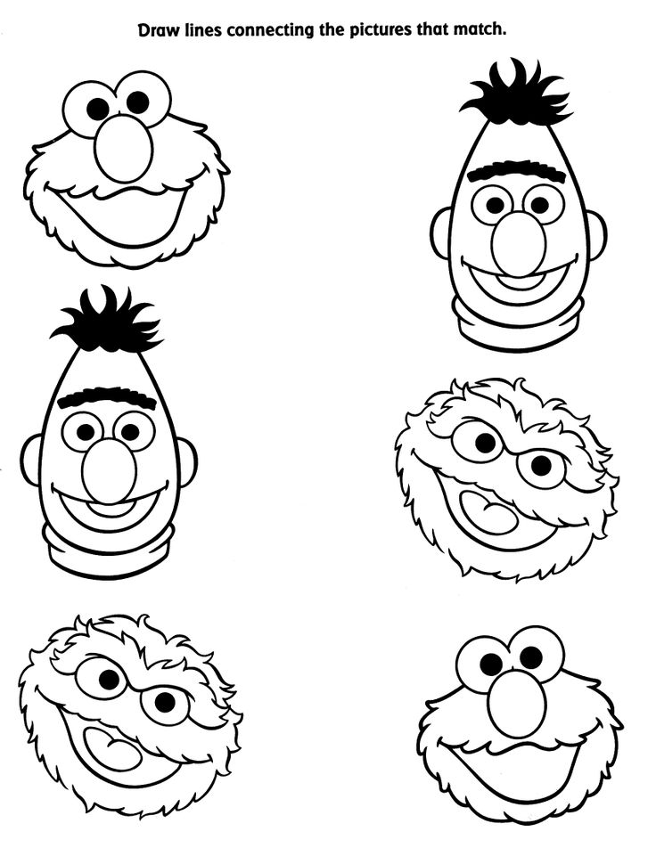 Burt And Ernie Coloring Pages