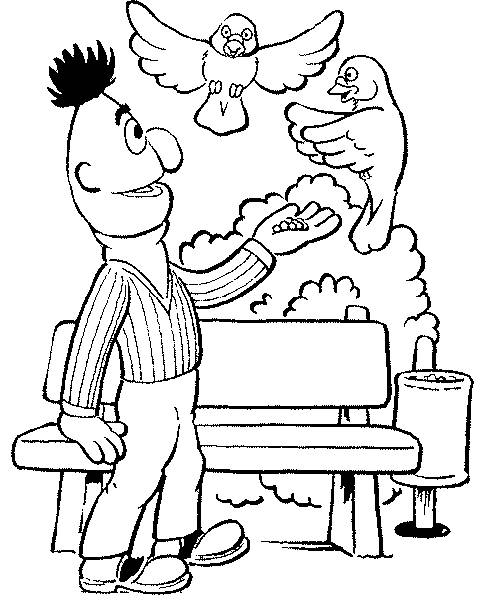 480x600 Burt And Ernie Coloring Pages