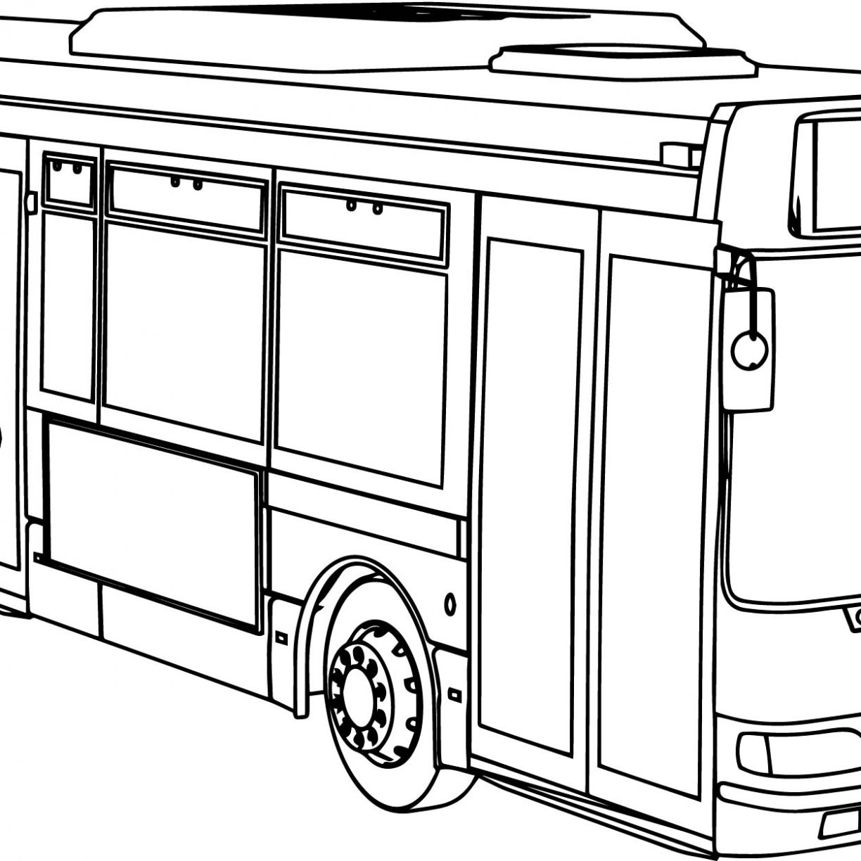 1224x1224 Morphle Cartoon My Cute Bus Coloring Page Pages For Kids Free