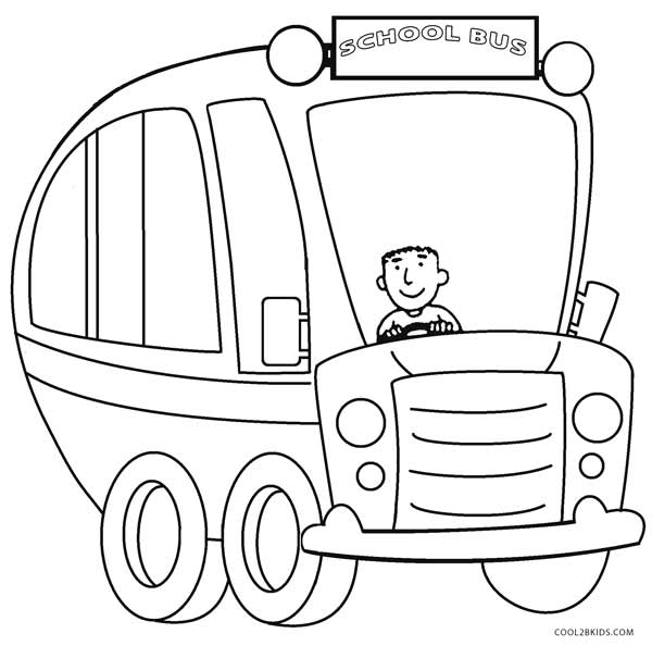 600x594 Printable School Bus Coloring Page For Kids Cool2bkids