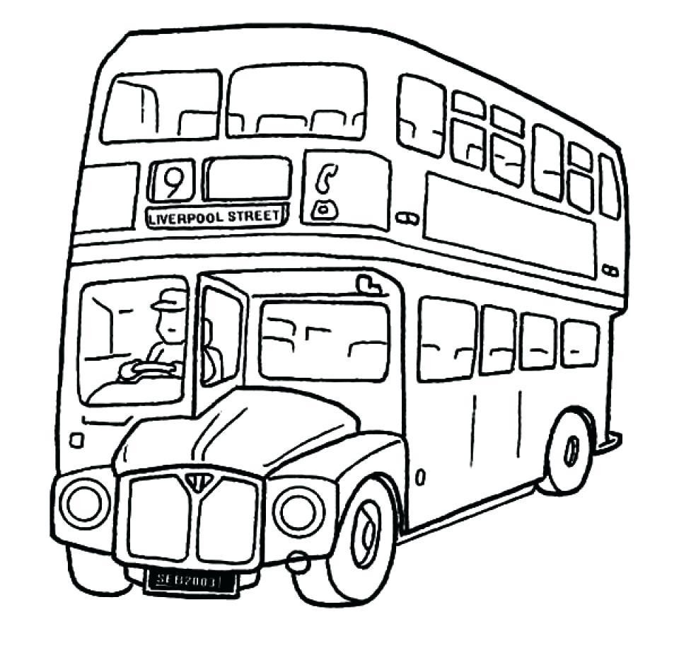 960x916 School Bus Coloring Sheet Mosm