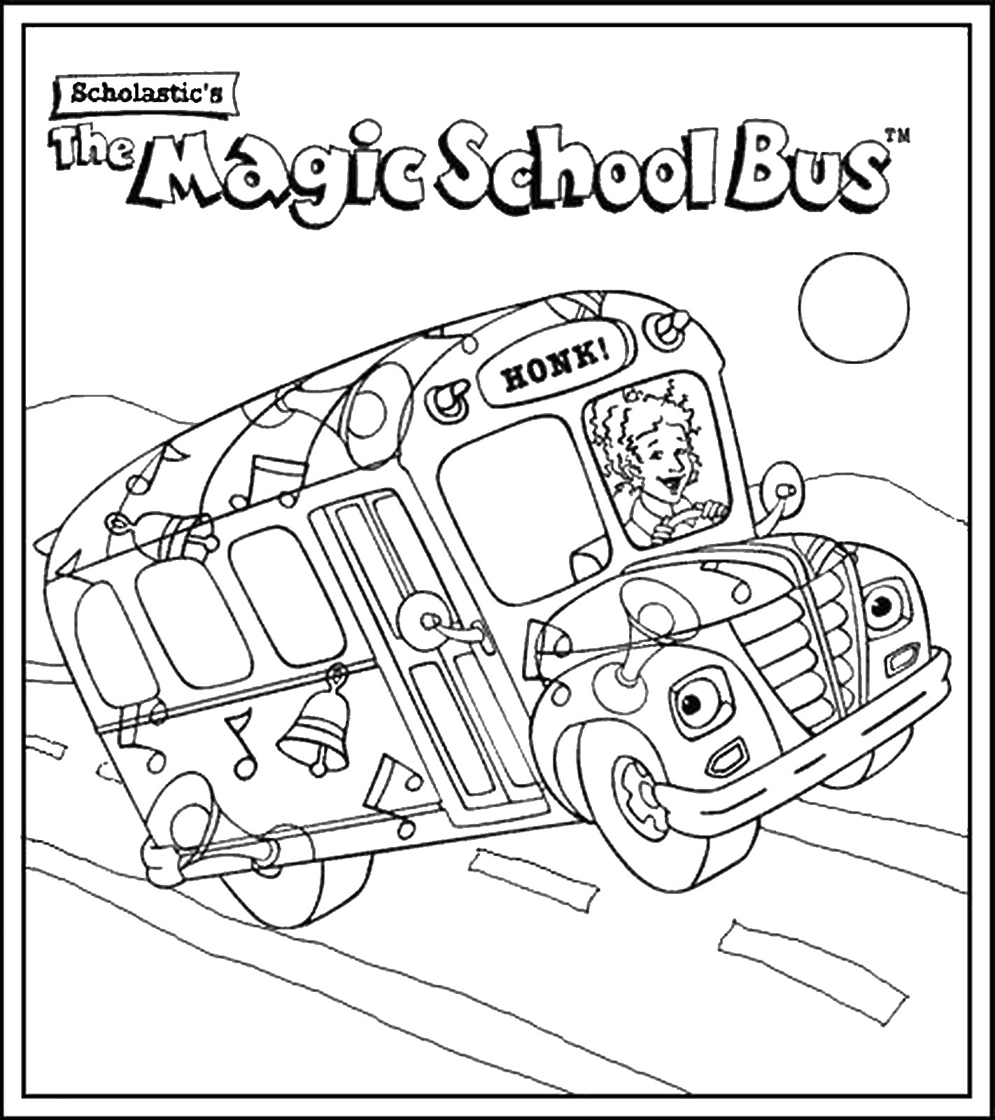 1422x1600 The Magic School Bus Coloring Pages