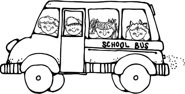 600x305 Bus Driver Take Student To School Coloring Pages Best Place To Color