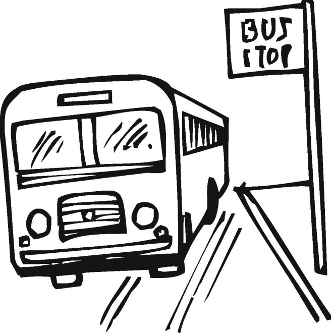 660x660 Buses Colouring Pages