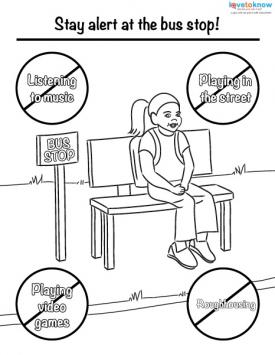 275x355 Bus Safety Printables Marvelous Bus Safety Coloring Pages