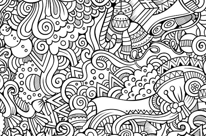 678x450 Busy Coloring Pages 15 Crazy Busy Coloring Pages For Adults Page 6