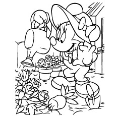 230x230 Top 25 Free Printable Cute Minnie Mouse Coloring Pages Online