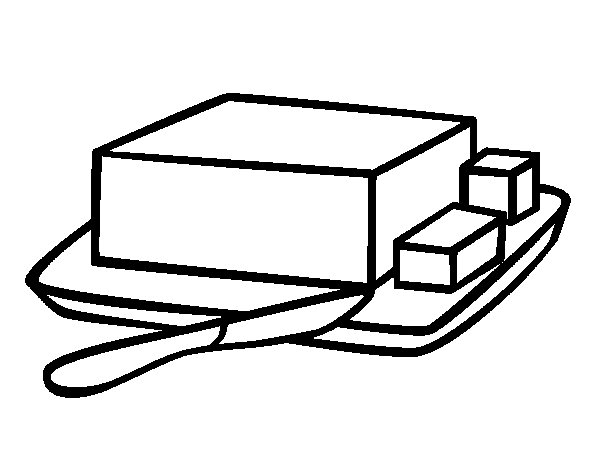 600x470 Butter Clipart Coloring