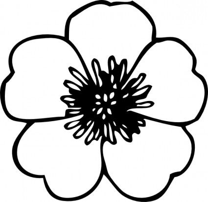 425x412 Buttercup Flower Clip Art Dark Ladies Illustrations