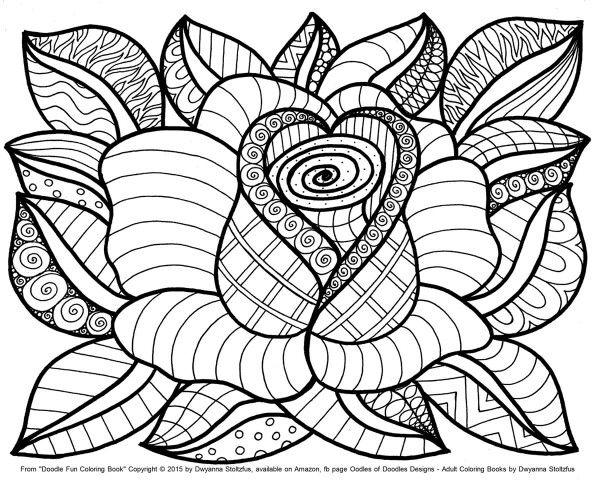 596x480 Flower Color Page Flower Coloring Sheets Project For Awesome