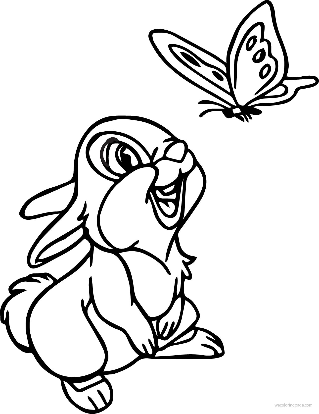 Butterfly Cartoon Coloring Pages