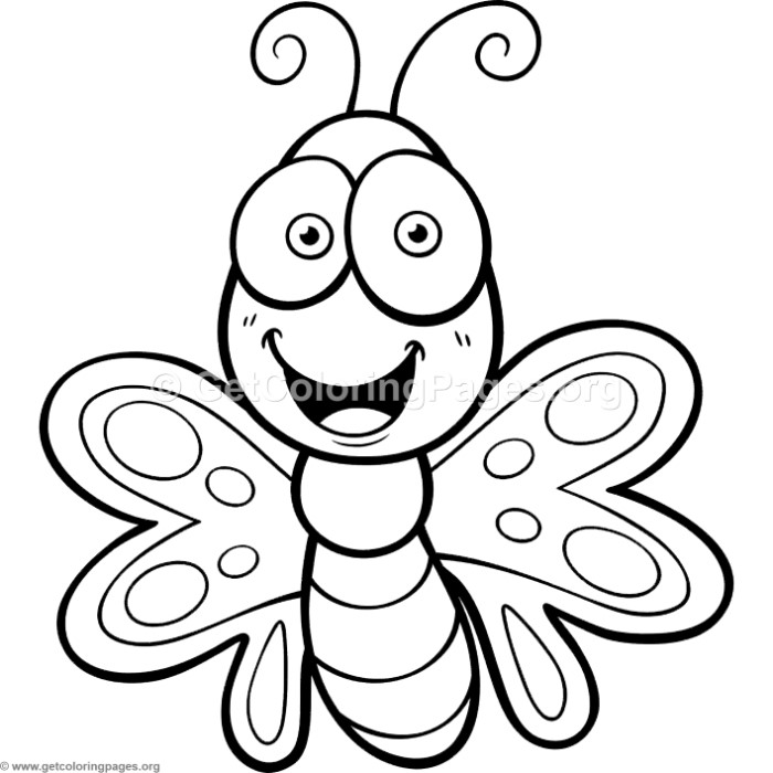700x700 Cute Small Butterfly Coloring Pages