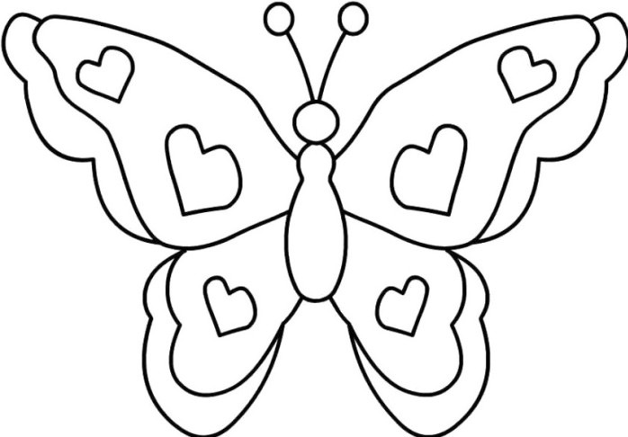 698x486 Butterfly Coloring Page Amp Coloring Book