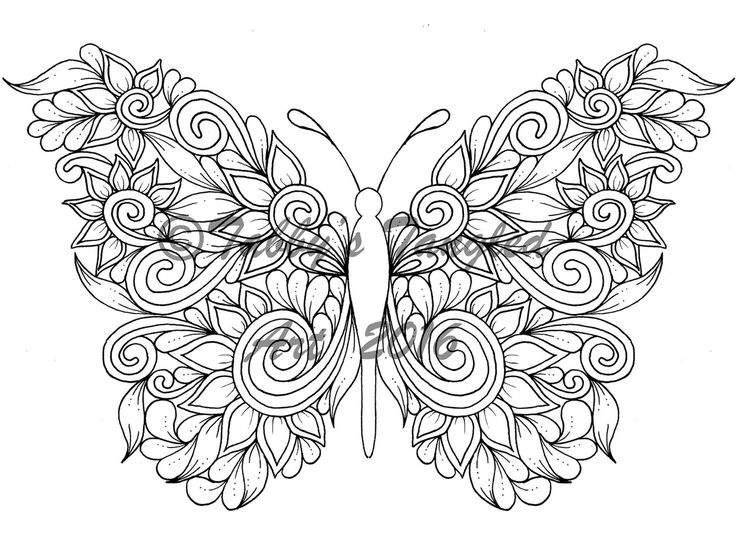 736x552 Butterfly Coloring Pages For Adults 85 Best Butterfly Coloring