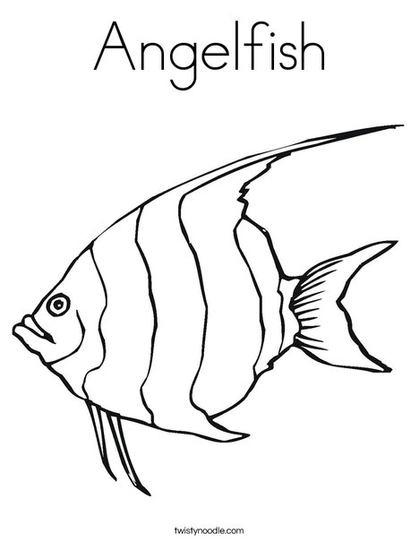 468x605 Astonishing Angel Fish Coloring Page Colouring To Good Coloring