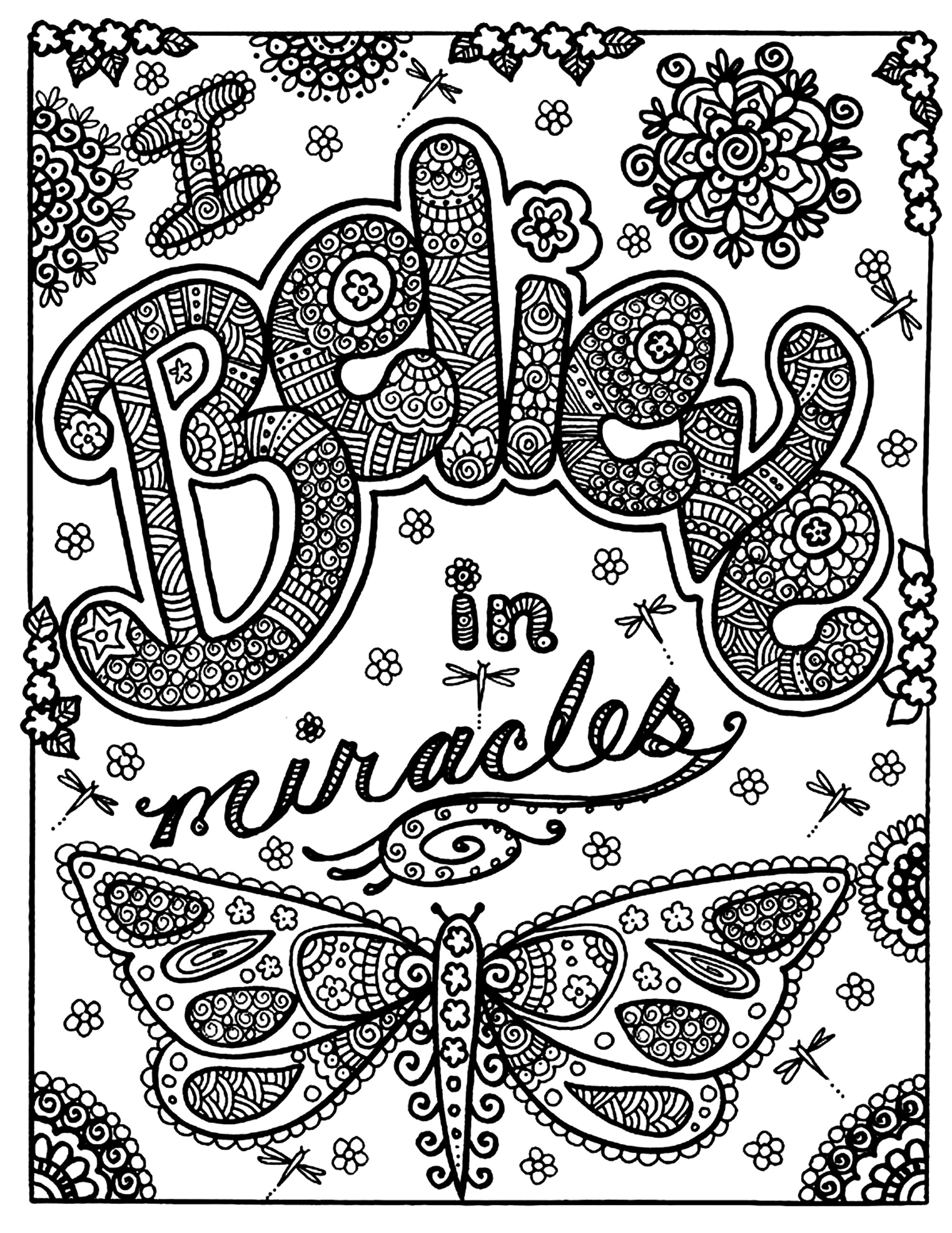 2000x2590 Extraordinary Butterfly Flower Coloring Pages Adult With Coloring