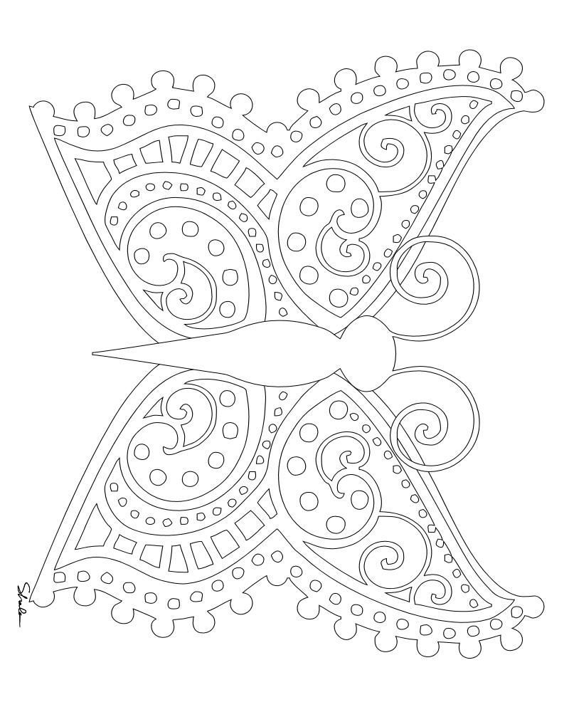 800x1000 Butterfly Mandala Coloring Sheet Coloring Sheets