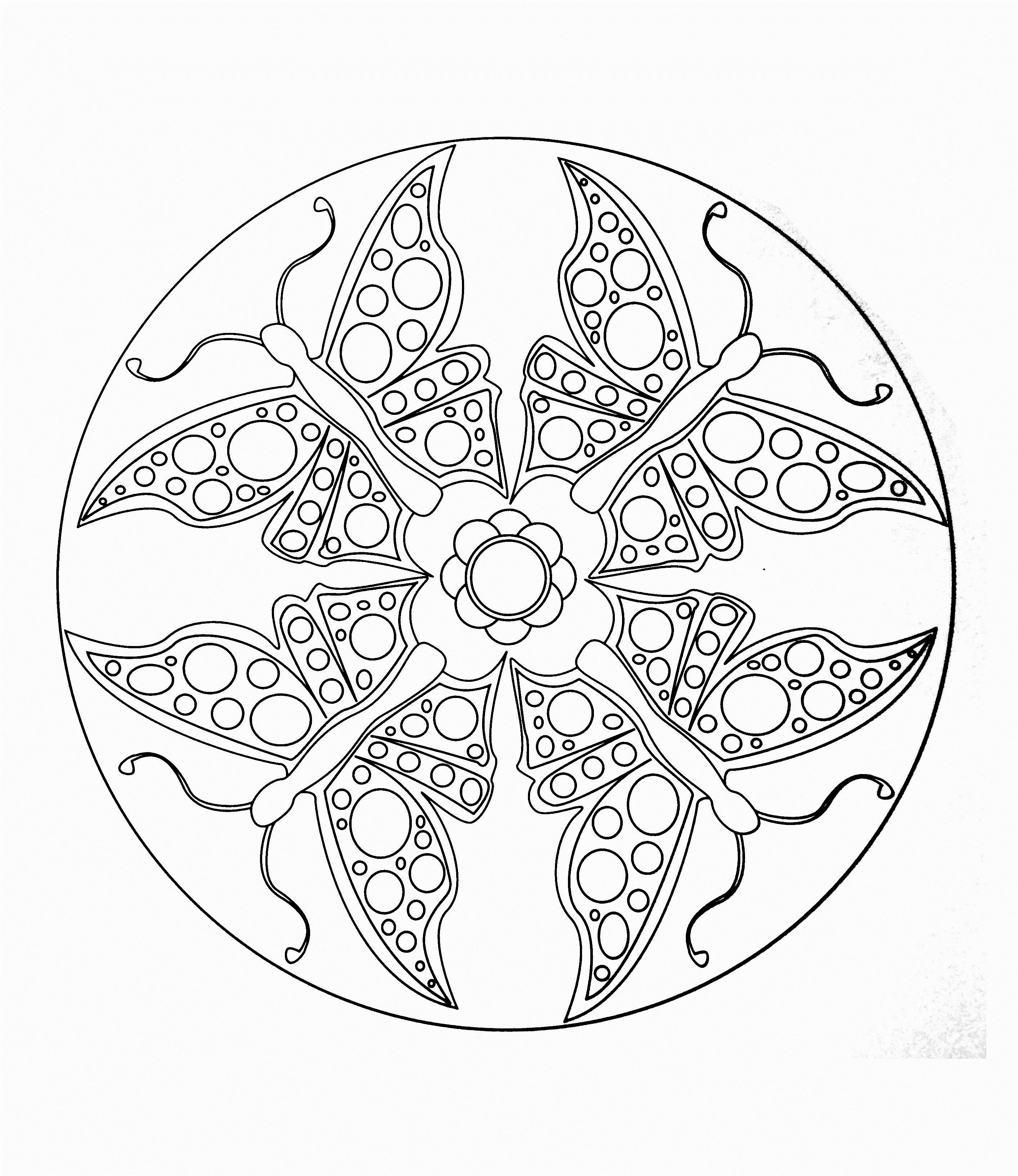 2823x3260 Free Butterfly Mandala Coloring Pages 469790