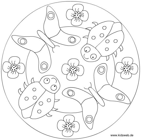 550x549 Butterfly Mandala Coloring Page Crafts And Worksheets