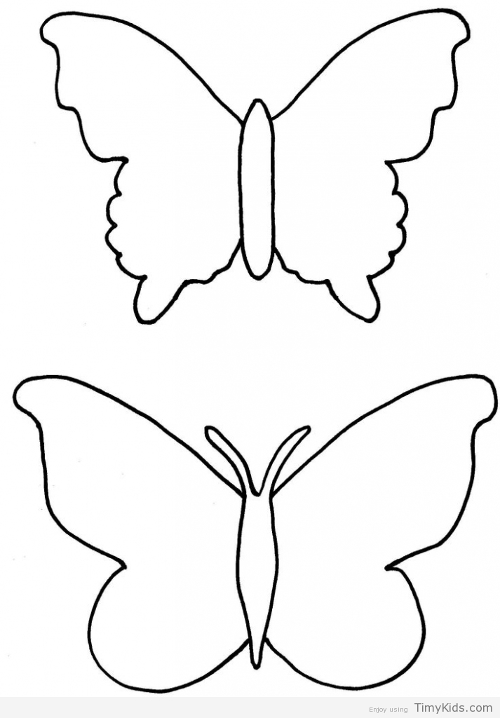 Butterfly Outline Coloring Page