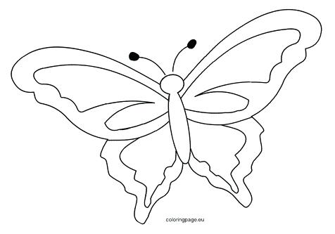 476x333 Butterfly Outline Colouring Page Coloring Template Image Images
