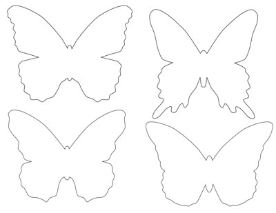400x309 Butterfly Template Printable 2