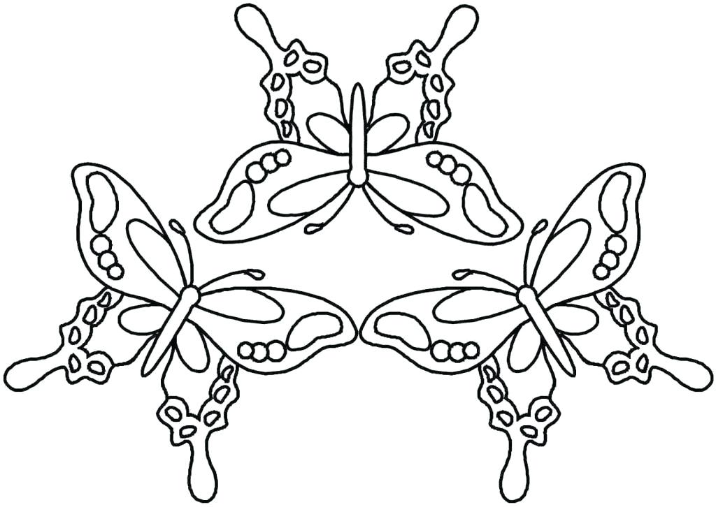 1024x726 Cute Butterfly Coloring Pages Funny Flying Monarch Butterfly Color