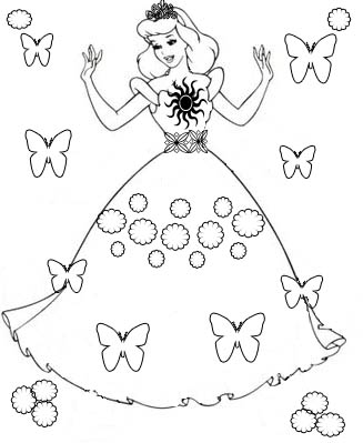327x399 Free Princess Coloring Pages ~ Elena Reviews