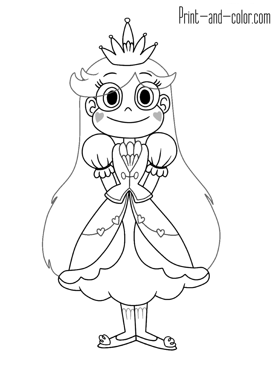 900x1200 Star Vs. The Forces Of Evil Coloring Pages Print