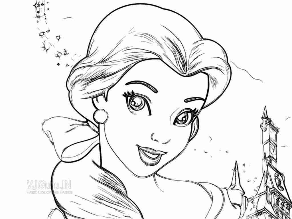1024x768 Beautiful Coloring Pages To Print Princess Colouring