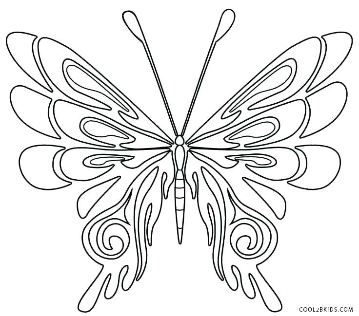 736x649 Coloring Pages Of Butterflies Butterfly Wings Coloring Pages