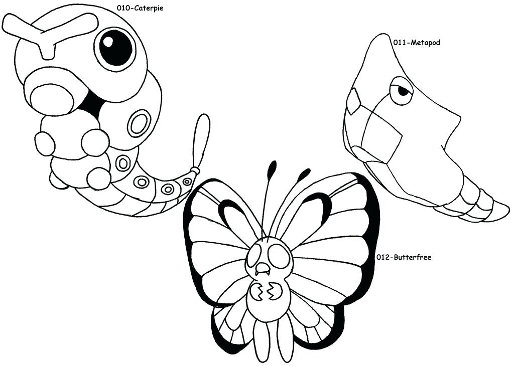 1024x730 Pokemon Coloring Pages Butterfree Coloring Pages Amazing Coloring