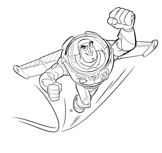 536x505 Flying Buzz Lightyear Coloring Page Buzz Lightyear Coloring Page