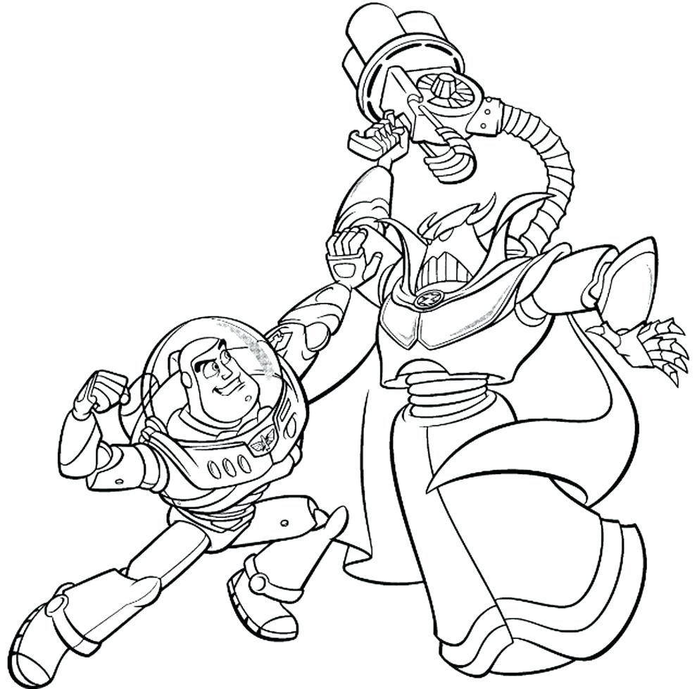990x978 Coloring Pages ~ Buzz Lightyear Coloring Pages Disney Buzz