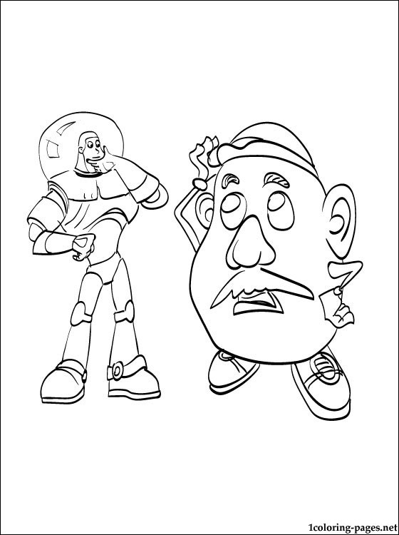 560x750 Coloring Buzz Lightyear And Mr. Potato Head Of Toy Story
