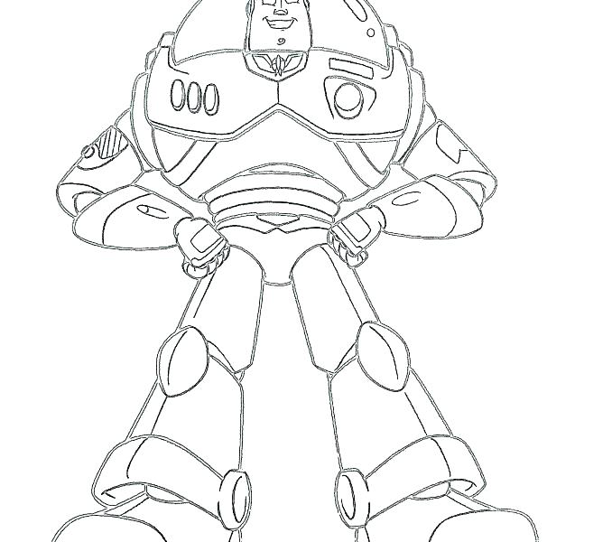 678x600 Buzz Lightyear Coloring Pages